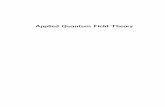 Applied Quantum Field Theory - lapth.cnrs.fr