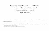 Development Project Report for the Howard County ...