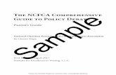 The NCFCA Comprehensive Guide to Policy Debate Sample