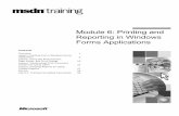 Module 6: Printing and Reporting in Windows Forms Applications