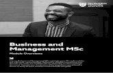 Business and Management MSc