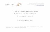 The South Australian Sports Federation Incorporated ...