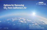 Options for Removing CO2 from California's Air
