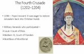 The Fourth Crusade (1202–1204) - Weebly