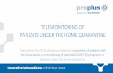 TELEMONITORING OF PATIENTS UNDER THE HOME QUARANTINE