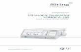 Instructions for use Ultrasonic Generator SONOCA 185