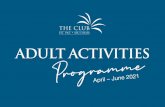 ADULT ACTIVITIES Programme