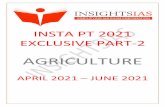 INSTA PT 2021 EXCLUSIVE Part-2 (Agriculture)