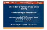 Introduction to thermal infrared remote sensing Surface ...