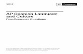 AP Spanish Language and Culture 2018 Free-Response Questions