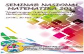 SEMINAR NASIONAL MATEMATIKA 2015 - UNIPA SBY