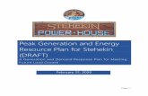 Peak Generation and Energy Resource Plan for Stehekin (DRAFT)