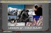 LESSON 12 - COLD INJURY