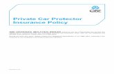 Private Car Protector Insurance Policy