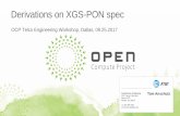 Derivations on XGS-PON spec - Open Compute Project
