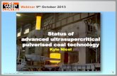Status of advanced ultrasupercritical pulverised coal ...
