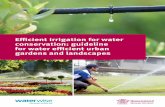 Guidelines for Irrigation and Water Conservation