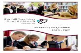 Secondary Programme 2020 - 2021 - Redhill Academy