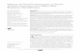 Influence of Clinical Communication on Parents Antibiotic ...