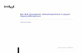 IA-64 System Abstraction Layer Specification