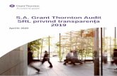 S.A. Grant Thornton Audit SRL privind transparența 2019
