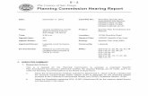 The County of San Diego Planning Commission Hearing Report