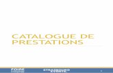 CATALOGUE DE PRESTATIONS