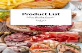 Product List - B&E Foods