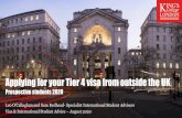 Applying for your Tier 4 visa from outside the UK