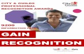 RECOGNITION - City and Guilds
