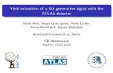 Yield extraction of a 4th generation signal with the ATLAS ...