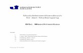 Modulelementhandbuch für den Studiengang BSc. Maschinenbau