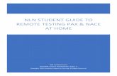 NLN STUDENT GUIDE to REMOTE testing PAX & NACE at home