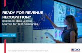 READY FOR REVENUE RECOGNITION?
