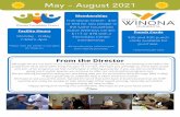 May - August 2021 Friendship Center Newsletter