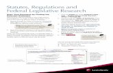 Statutes, Regulations and Federal Legislative Research