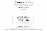 EMR 221 Concertino Bass Trombone & Piano