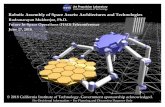 Robotic Assembly of Space Assets: Architectures and ...