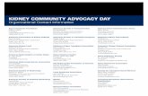 KIDNEY COMMUNITY ADVOCACY DAY - asn-online.org