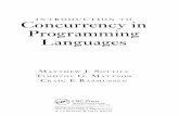 INTRODUCTION TO Concurrency in Programming Languages