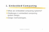 1 E b dd d C ti1. Embedded Computing