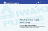 IWAKI Bellows Pump KBR series Instruction Manual