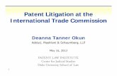 Patent Litigation at thePatent Litigation at the