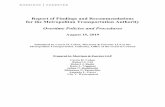 Report of Findings and Recommendations for the ...