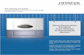 PV String Inverter - Hitachi