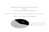 OFFICIAL ELECTION RESULTS FOR UNITED STATES SENATE …