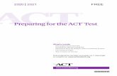 Preparing for the ACT 2020–2021 - ACT Practice Tests