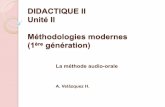 DIDACTIQUE II Unité II Méthodologies modernes (1ère ...