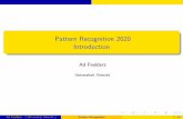 Pattern Recognition 2020 Introduction - Universiteit Utrecht