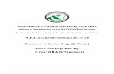 W.E.F. Academic Session 2019-20 Bachelor of Technology (B ...